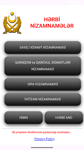 Hərbi Nizamnamələr Azərbaycan Screenshot 2 - AppWisp.com