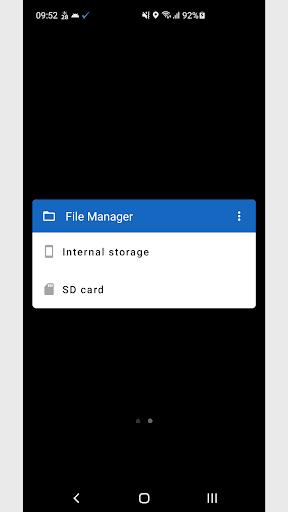 Android application File Manager (Link to default) screenshort