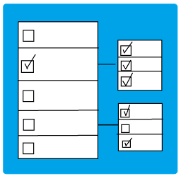 Icon image Hierarchical  checklist