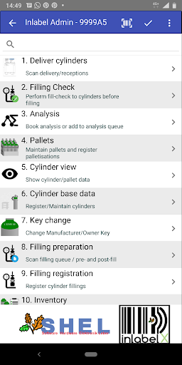 Android application InFront - InlabelX frontend screenshort