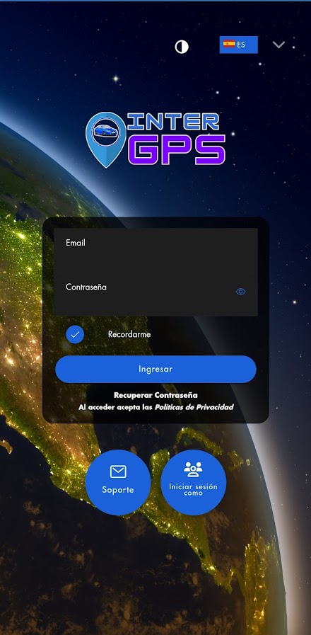 Rastreo InterGPS Screen 1