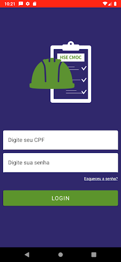 Android application CMOC Brasil HSE screenshort