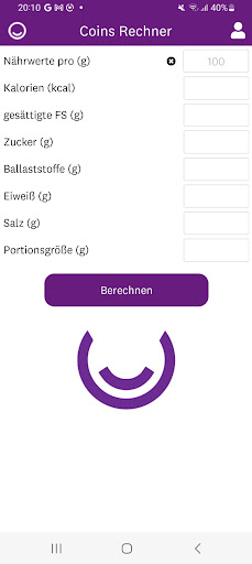 Android application weight friends Ausweis screenshort