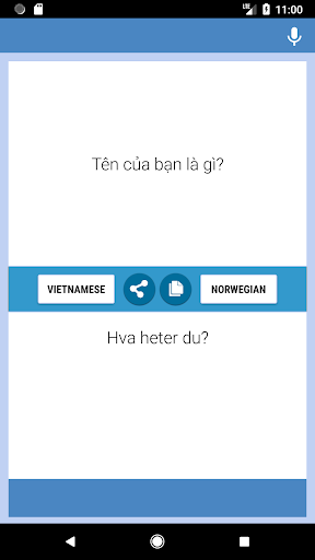 Android application Vietnamese-Norwegian Translato screenshort