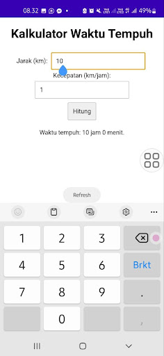 Penghitung Waktu Tempuh