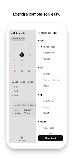 Selfit2 - Fitness Planner Screen 3