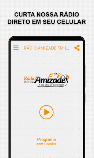 Android application Rádio Amizade FM 104.9 screenshort