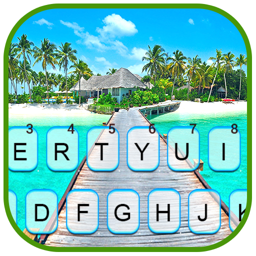 Beach Vacation Keyboard Backgr logo
