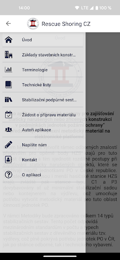 Android application Rescue Shoring CZ screenshort
