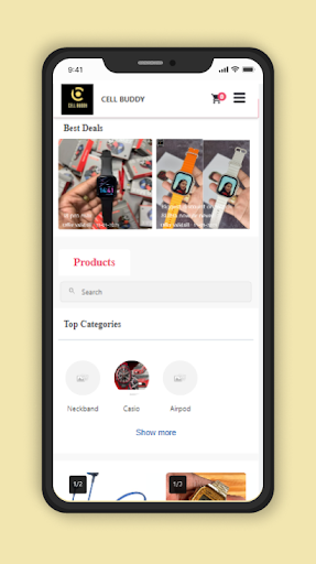 Android application Cell Buddy screenshort