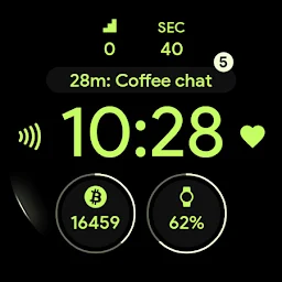 Pixel OLED: Watch face - Screenshot Image