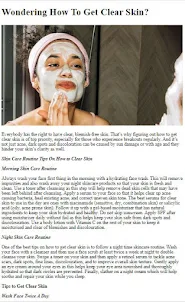 How to Have Natural Clear Skin