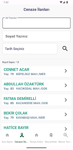 Mezarlık Bilgi Sistemi Screen 3