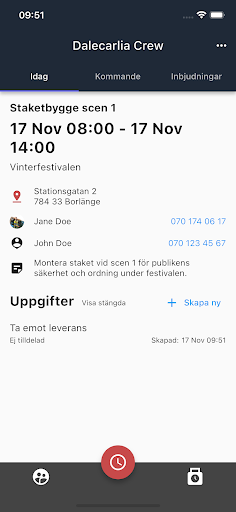 Android application Dalecarlia Crew screenshort