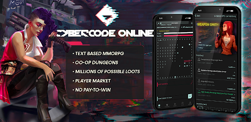 CyberCode Online | Cyberpunk Text Idle MMORPG apkpoly screenshots 1
