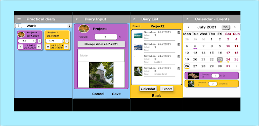Diary - Remember events Android App