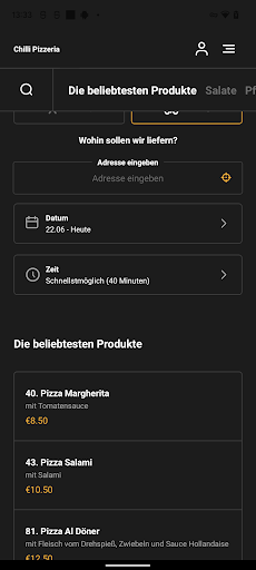 Chilli Pizzeria Screen 3