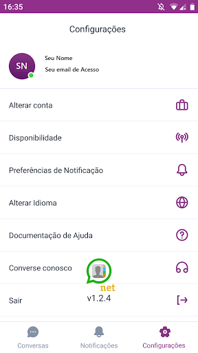 SMSNET CHAT Screen 3