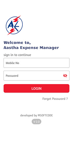 Aastha Expense Manager Screen 2