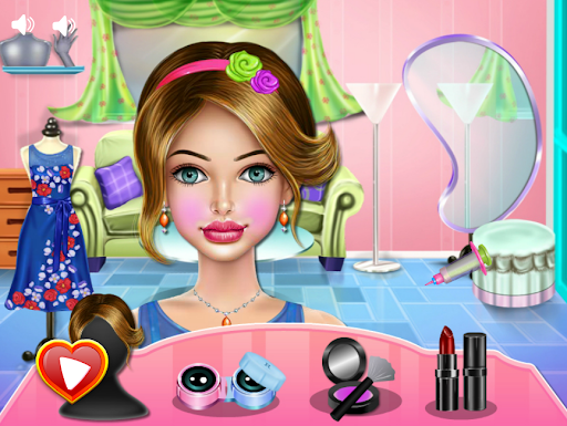 Android application Girls makeup and dressup games screenshort