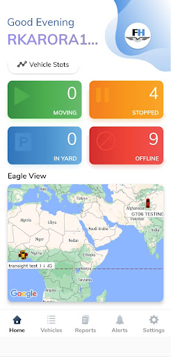 Android application Track My Vehicle V2 screenshort
