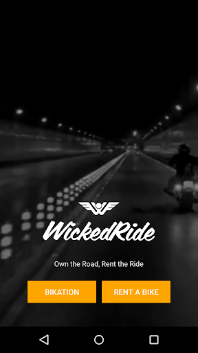 Android application Wicked Ride - Bike Rentals screenshort