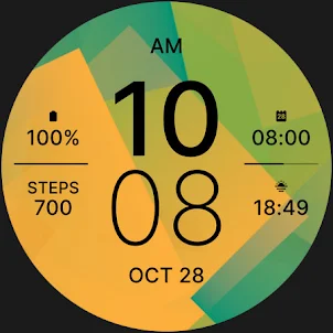 Yellow Green Fit Watch Face
