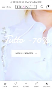 Triangle shop abbigliamento spedizione