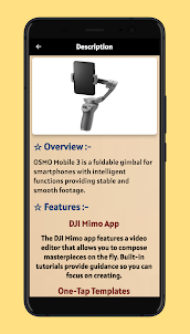 Dji Mimo app Guide