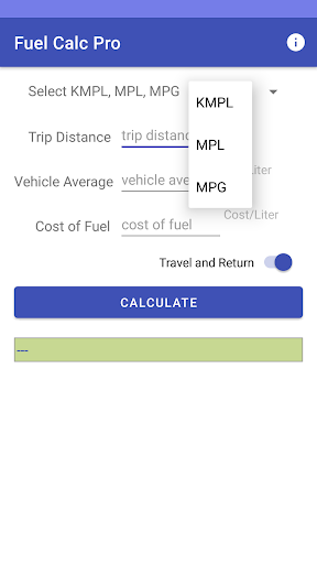 Fuel Calc Pro Mileage Calcula