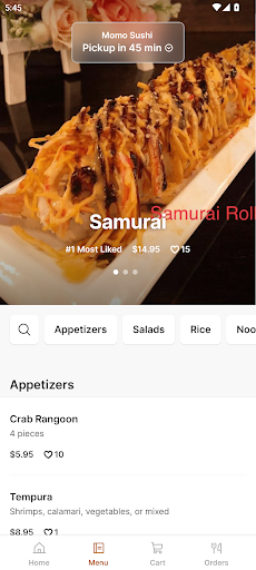 Momo Sushi and Grill Screen 2
