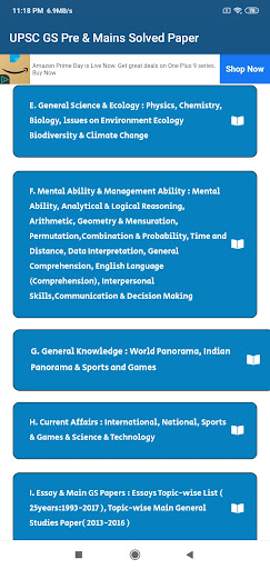 UPSC GS 30 Years PreMains Top