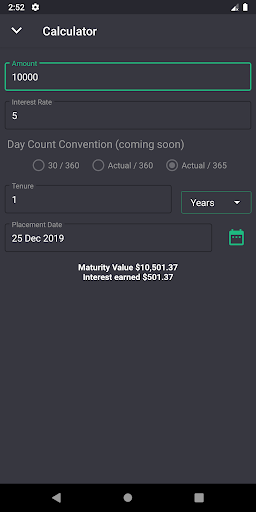 Screenshot of Money & FD Manager / Tracker