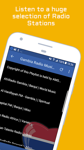 Gambia Radio Music & News Screen 2