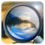 Magnifier With Flashlight & Brightness icon
