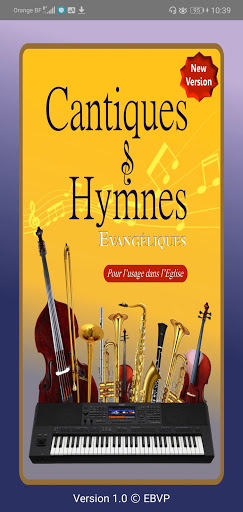 Android application Cantiques et Hymnes screenshort