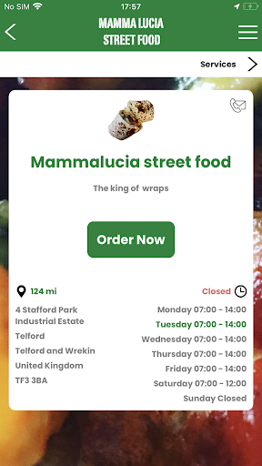 Android application Mammalucia Street Food screenshort