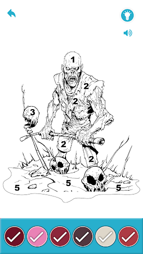 Monsters Color By Number Book Screen 3