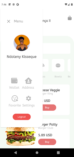 Food UI demo Screen 2