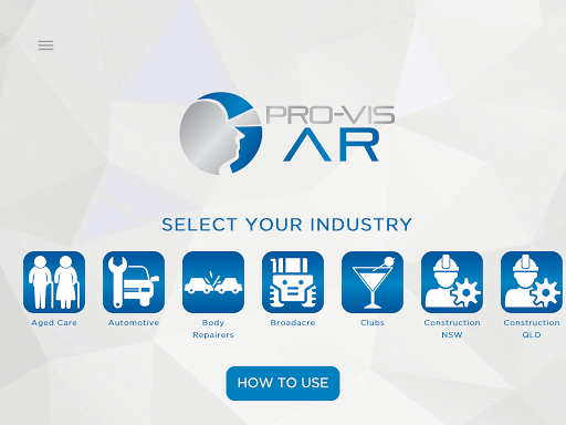 Android application Pro-Vis AR screenshort