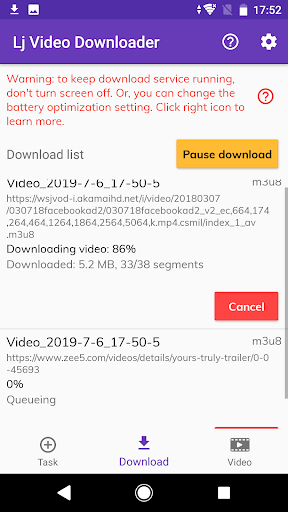 Lj Video Downloader (m3u8, mp4, mpd)