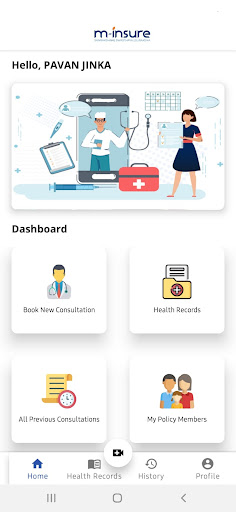 Android application m-swasth screenshort