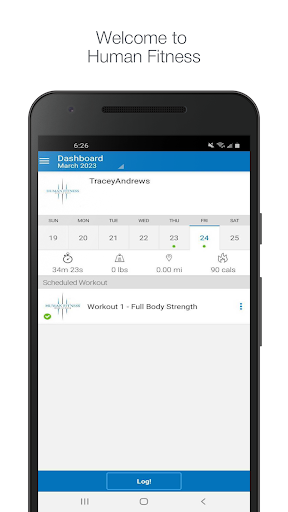 Android application Human Fitness screenshort