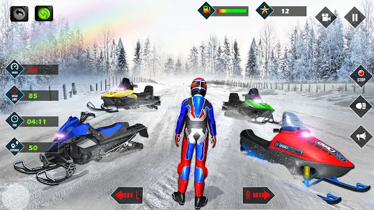 Snow Racer Snowmobile Games 3D