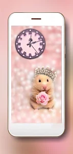 Hamsters Cute Clock