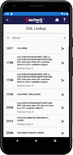 Hazcheck DGL Lite Screen 3