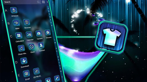 Neon Cocktail Launcher Theme