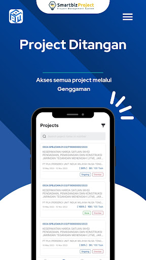 Smartbiz Project Management Screen 2