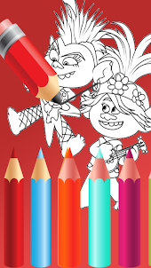 Trolls Coloring Book