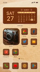 Wow Leathery Theme - Icon Pack